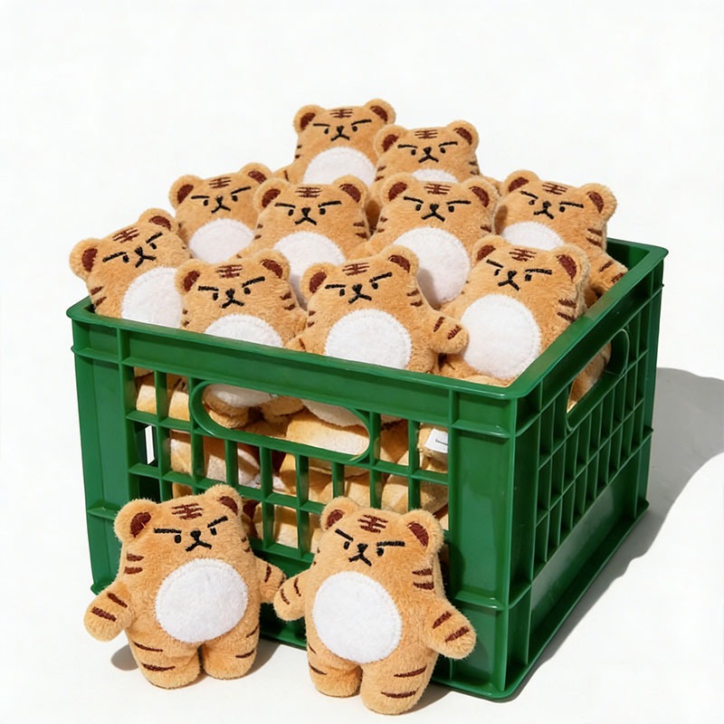 ทนทาน Squeaky Plush Tiger ของเล่นสําหรับสุนัข, Fun Pet Playmate พร้อมเสียง, ตุ๊กตาสัตว์ล้างทําความสะอาดได้สําหรับลูกสุนัข