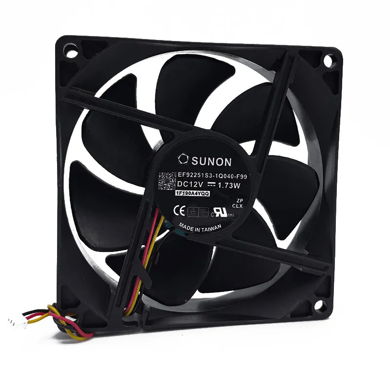 EF92251S3-1Q040-F99 DC 12V 1.73W 9CM พัดลมระบายความร้อนเงียบ