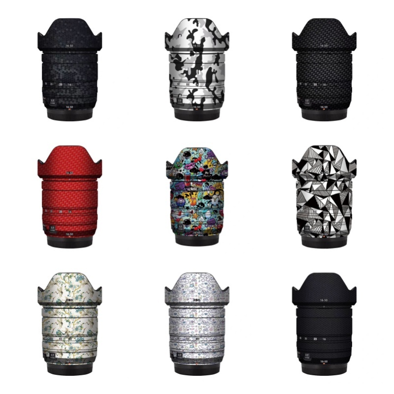 สติ๊กเกอร์ป้องกันเลนส์ Fujifilm เหมาะสำหรับเลนส์ Fujifilm XF16-50 สติ๊กเกอร์ตกแต่งเลนส์ สติ๊กเกอร์ป้