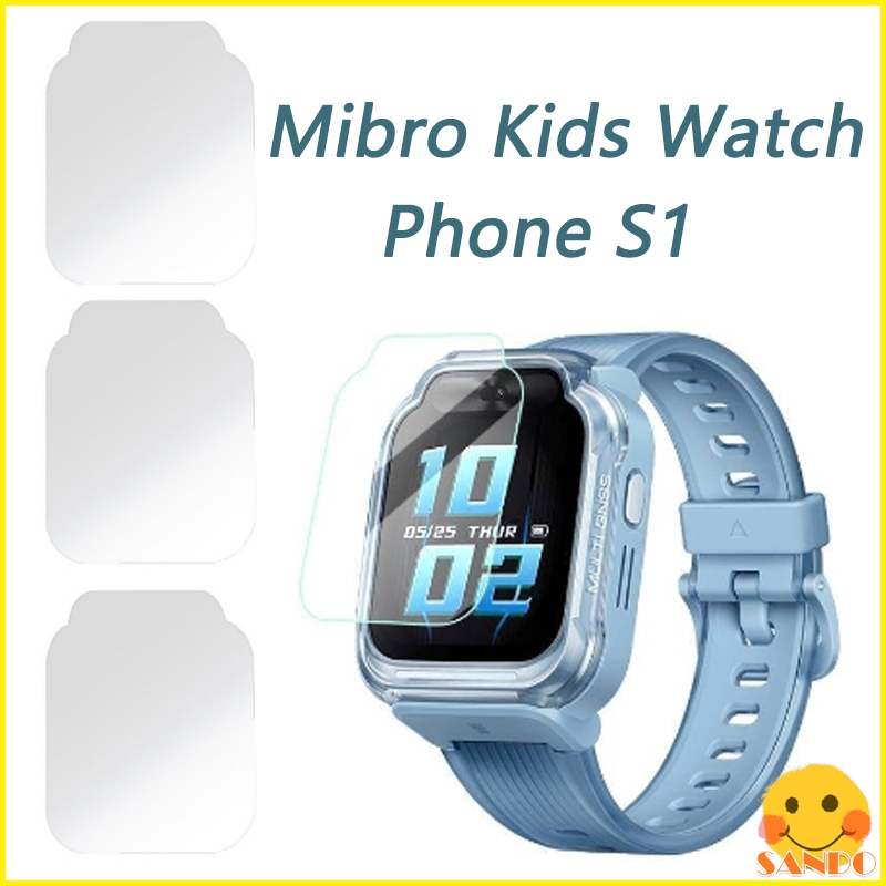 GLASS ฟิล์มนาฬิกาสําหรับ Mibro Kids Watch Phone S1 นาฬิกาเด็กโทรศัพท์ GLASS ฟิล์มนาฬิกาสําหรับ Mibro S1 GLASS นาฬิกาโทรศัพท์ป้องกันหน้าจอ Mibro S1