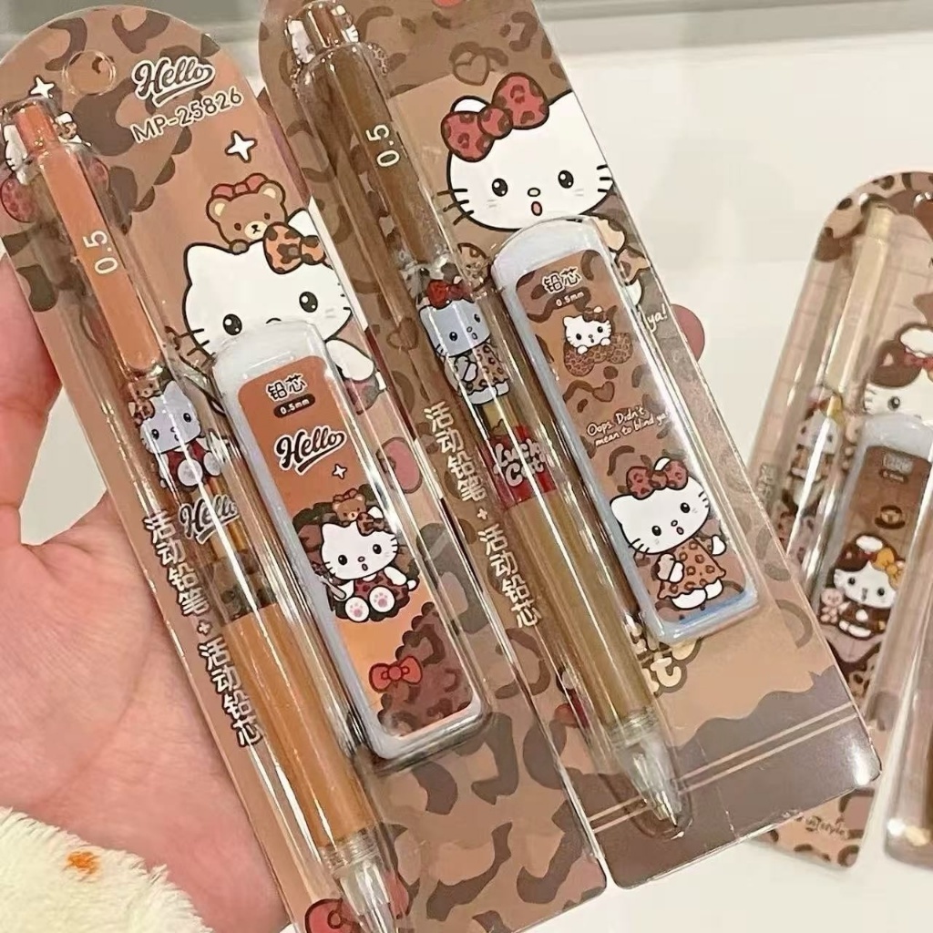 Letit | ชุดดินสอกดการ์ตูนน่ารักดินสออัตโนมัตินักเรียนเขียนดินสอ0.5มม
