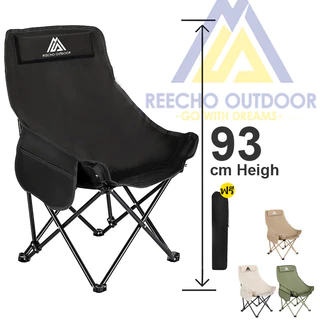 【REECHO OUTDOOR】[ชุด 2 ชิ้น] เก้าอี้ตั้งแคมป์พับได้กลางแจ้งแบบพกพา - ที่นั่งน้ําหนักเบาสําหรับงานหนักสําหรับตกปลา, ชายหาด, ปิกนิกและสวน (มัด 2 ชิ้น)
