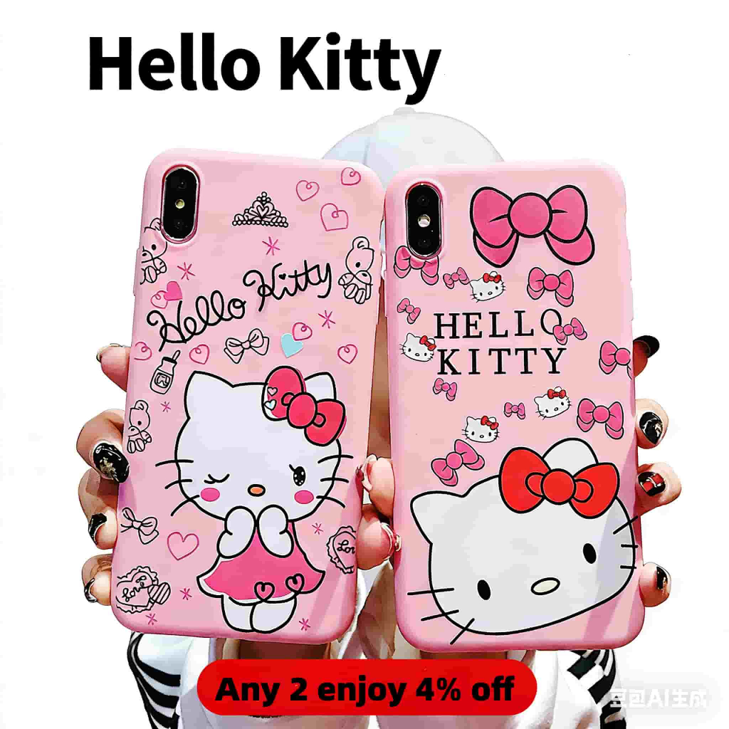 คลังสินค้าพร้อมHello Kitty Case สําหรับ Redmi K70 K80 K20 K30U K40 K50 K60 Pro Ultra การ์ตูนน่ารักกร