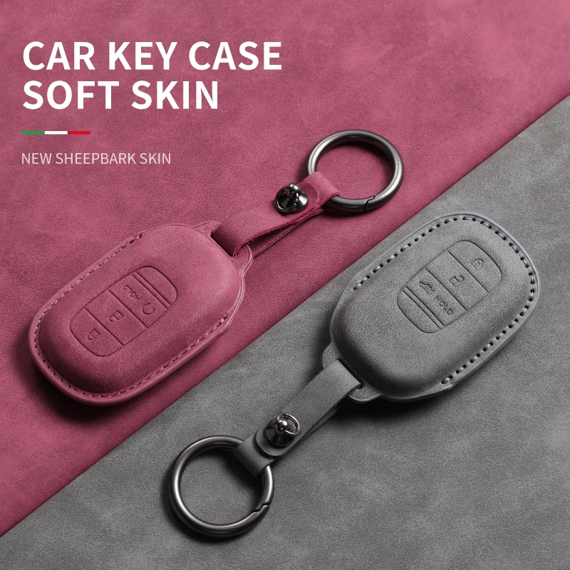 ฝาครอบกุญแจรถสําหรับ Honda Civic RS FE HRV 2024 2025 Accord crv Civic FE พวงกุญแจกระเป๋า fob ผู้ถือป้องกัน Kulit kunci mobil กันกระแทก keychian รถอุปกรณ์เสริม