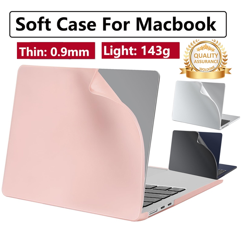 Ultra thin SoftสําหรับMacBook Air M5 M4 A3448 A3449 A3240 2022 Air 13.6 M2 A268 ป้องกันลายนิ้วมือPro 13 14 16 นิ้ว 2020 Air Pro 13 M1 A2337 A2338