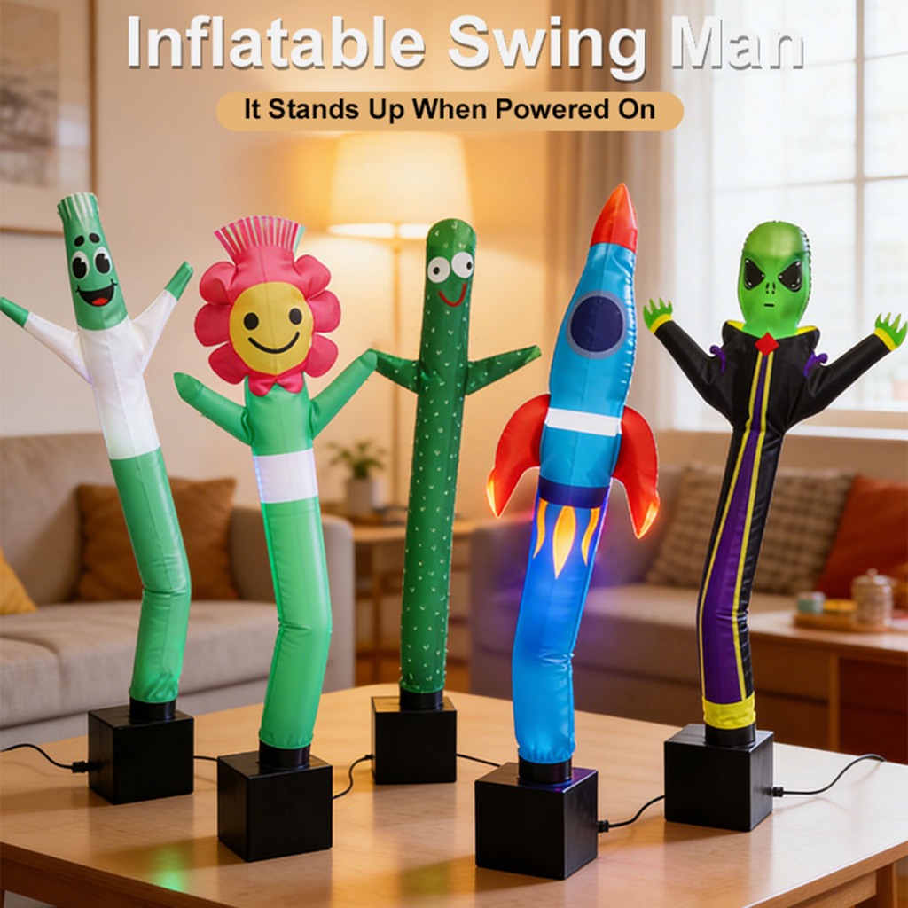 [Shiwaki1]  ตุ๊กตาเป่าลมปาร์ตี้เป่าลม Mini Wacky Waving Tube Guy Air Puppet สําหรับตกแต่งโต๊ะในร่มคริสต์มาส