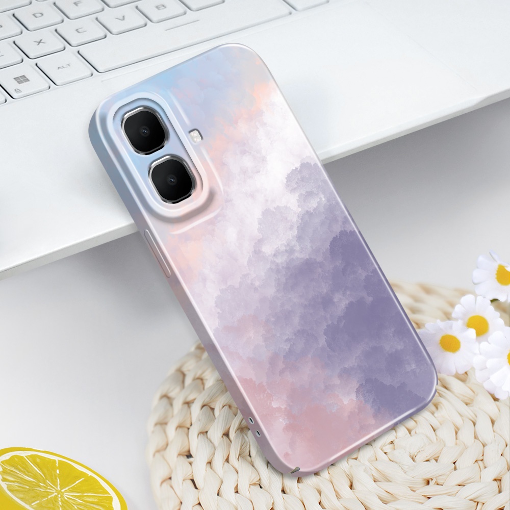 เคสโทรศัพท์สําหรับ Infinix Smart 10 Plus 9 8 7 6 4G 5G Texture Clouds Film Hard Cover