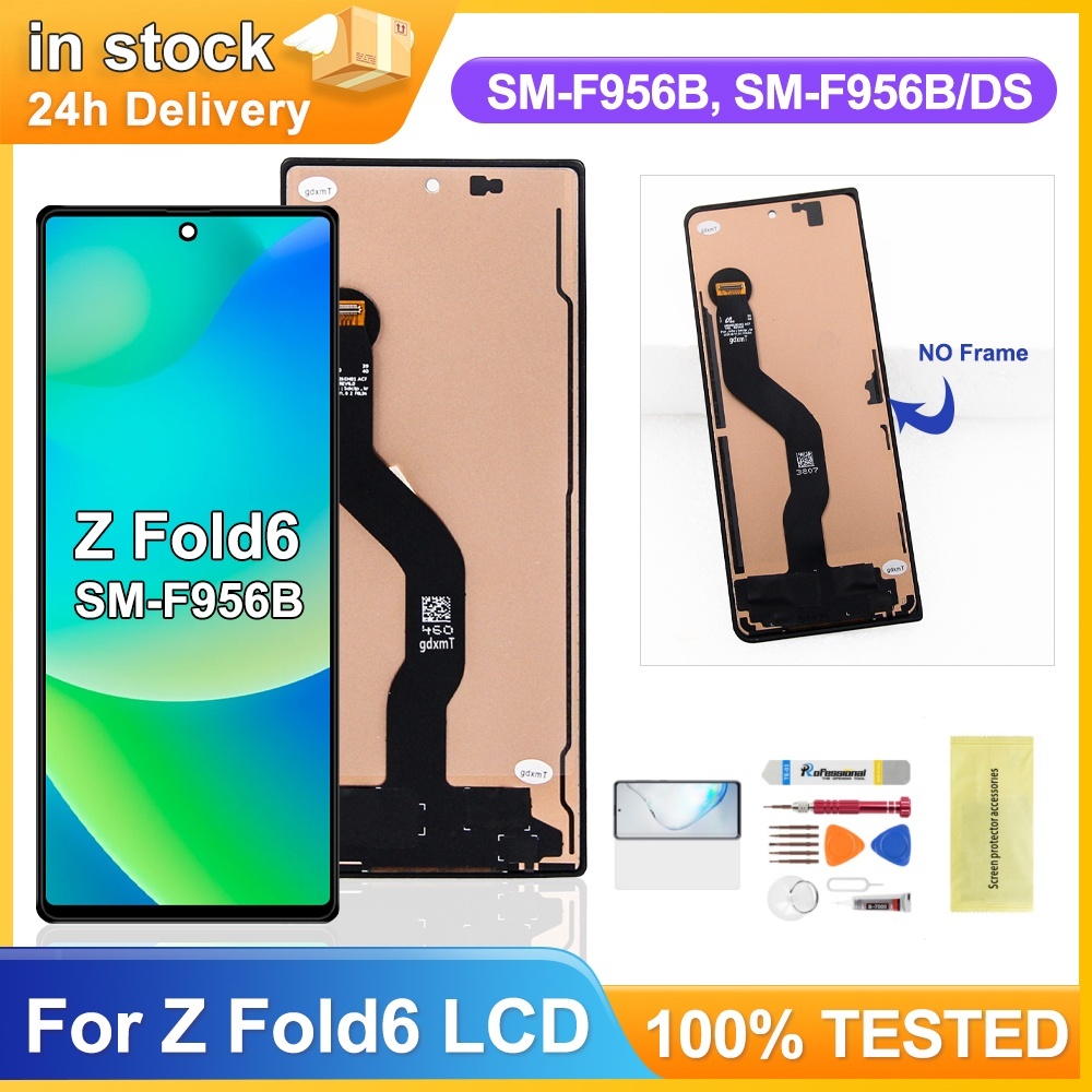 สําหรับ Samsung Galaxy Z Fold6 จอแสดงผล LCD ภายนอกหน้าจอสัมผัสเปลี่ยน SM-F956B, SM-F956B/DS, SM-F956