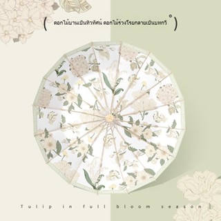 กระดูกโครงสร้างพับได้สไตล์จีน น้ำหนักเบาป้องกันรังสีUV ม่านบ…