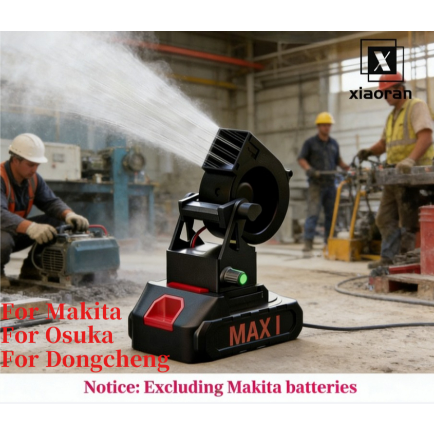MAKITA/osuka พัดลมเป่าลมตั้งโต๊ะไร้สาย – เครื่องเป่าลมปรับความเร็วได้สําหรับแคมป์ปิ้ง บาร์บีคิว และใช้งานกลางแจ้ง