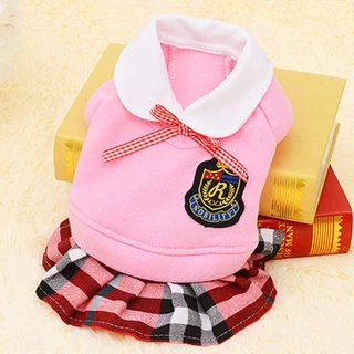 เสื้อผ้าลูกแมวขนาดเล็ก แฟชั่นสัตว์เลี้ยงเก๋ไก๋เกาหลี: กระโปรงสุนัขสไตล์โรงเรียนและชุดคู่รักแมว, อุปกรณ์สัตว์เลี้ยงที่จําเป็น