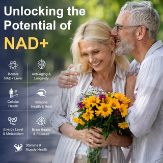 Totaria NAD อาหารเสริมพร้อมนิโคตินาไมด์ Riposide resveratrol,Quercetin, Betaine Boost NAD+ ระดับ NAD Plus อาหารเสริมต่อต้านวัย, พลังงาน, ภูมิคุ้มกัน, โฟกัส, วีแกน
