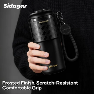 Sidagar แก้วกาแฟ เซรามิคด้านในหม้อถ้วยน้ํา 570มล แก้วเก็บความเย็น แบบพกพาขวดน้ํากีฬากลางแจ้ง ถ้วยกาแฟ