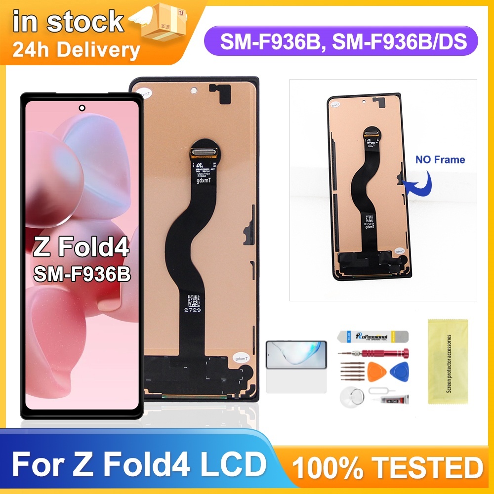 สําหรับ Samsung Galaxy Z Fold4 จอแสดงผล LCD ภายนอกหน้าจอสัมผัสเปลี่ยน SM-F946B, SM-F946B/DS, SM-F946