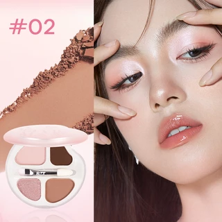 Romantic Beauty โรส โรแมนติก บิวตี้ ซีรี่ส์ไฮไลท์เฉดคอนทัวร์อายแชโดว์ 4 สี พาเลทอายแชโดว์สี่สี แถมฟรีแปรงแต่งหน้าอายแชโดว์