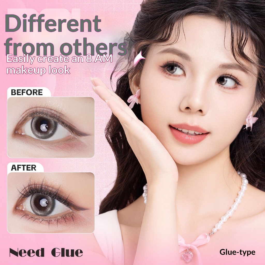 BQI 120Clusters ขนตาปลอมไร้กาวขนาดใหญ่ความจุ 10-12 มม.Self-Adhesive Lashes ชุดสําหรับสามเณร
