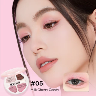 ฟรีแต่งหน้า Eyeshadow Brush Tool ไฮไลท์อายแชโดว์ Romantic Beauty 4 สี SeriesEyeshadow