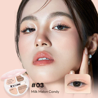 ฟรีแต่งหน้า Eyeshadow Brush Tool ไฮไลท์อายแชโดว์ Romantic Beauty 4 สี SeriesEyeshadow