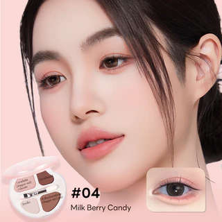 ฟรีแต่งหน้า Eyeshadow Brush Tool ไฮไลท์อายแชโดว์ Romantic Beauty 4 สี SeriesEyeshadow