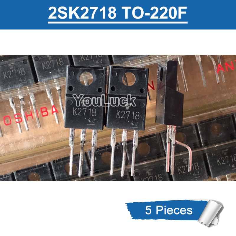 5pcs Original K2718 2SK2718 TO-220F 900V/2.5A N-Channel MOSFET ทรานซิสเตอร์ใหม่