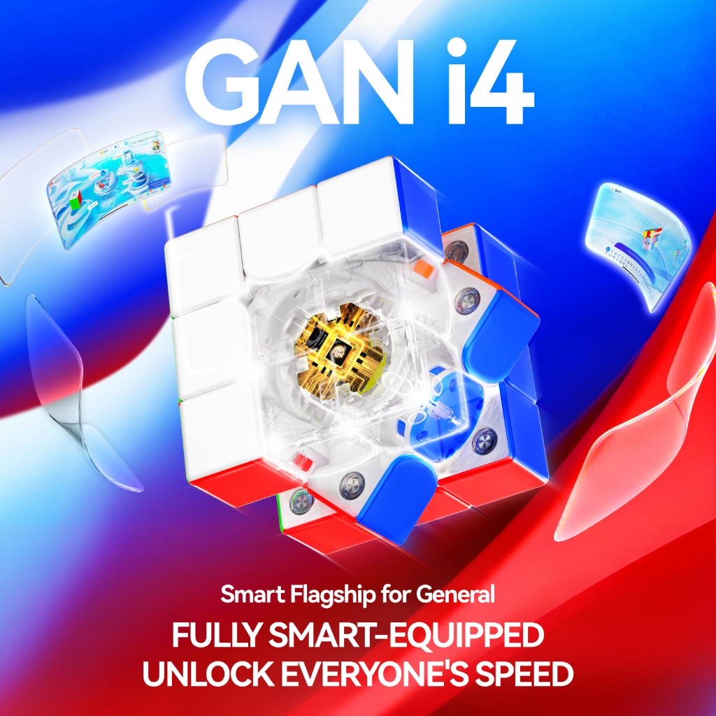 GAN i4 Maglev Smart Cube 3x3 Speed Cube Fast Charge การแข่งขันออนไลน์ Battle Education ปริศนาของเล่นสําหรับเด็ก