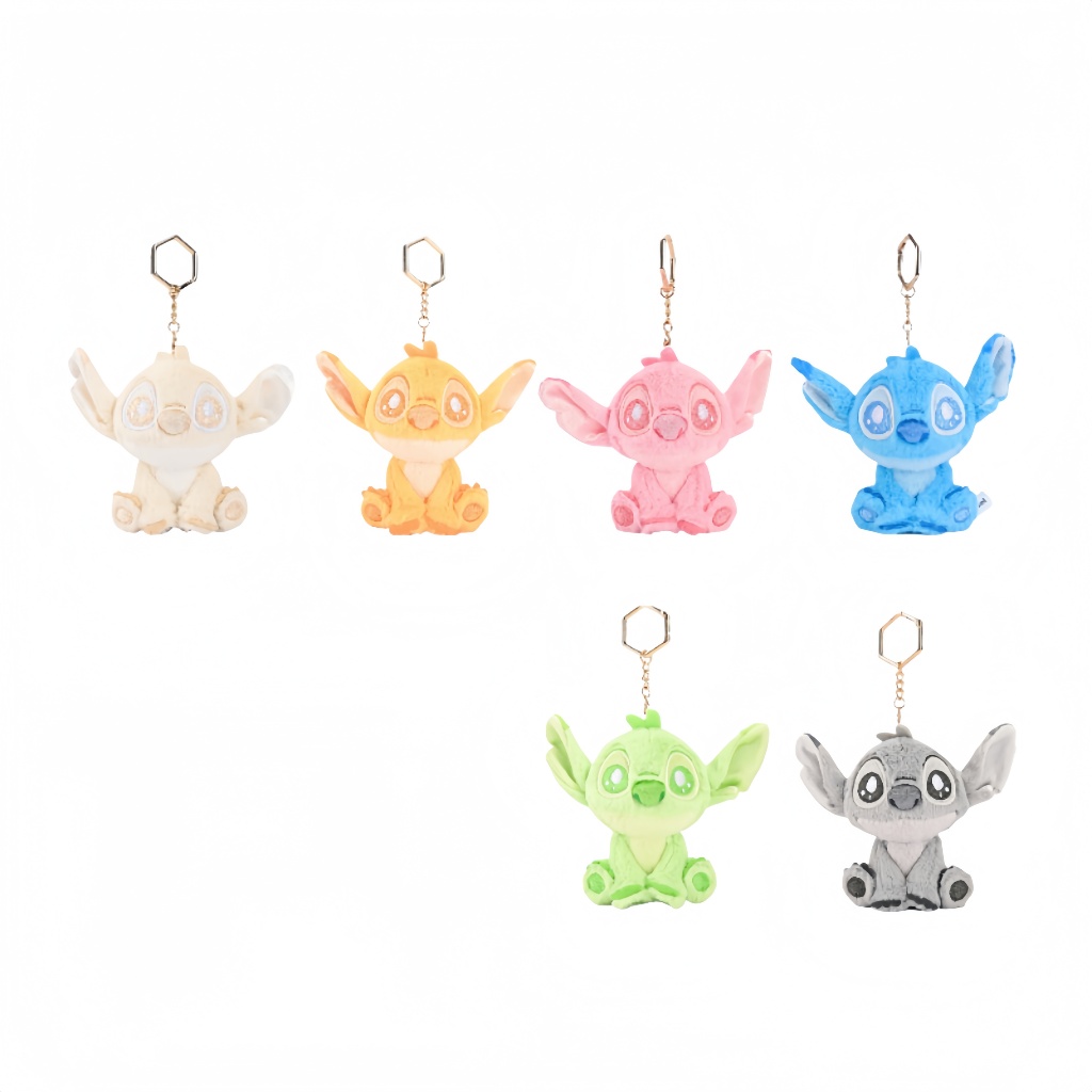 Disney Stitch Sparkling Water Series ของเล่นตุ๊กตาจี้ตุ๊กตายัดไส้น่ารัก Plushie ของขวัญวันเกิด