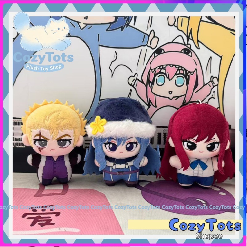10 ซม.ตุ๊กตา Fairy Tail Laxus Dreyar Erza Scarlet Juvia Lockser อะนิเมะรูป Plushies หมอนของขวัญวันเก