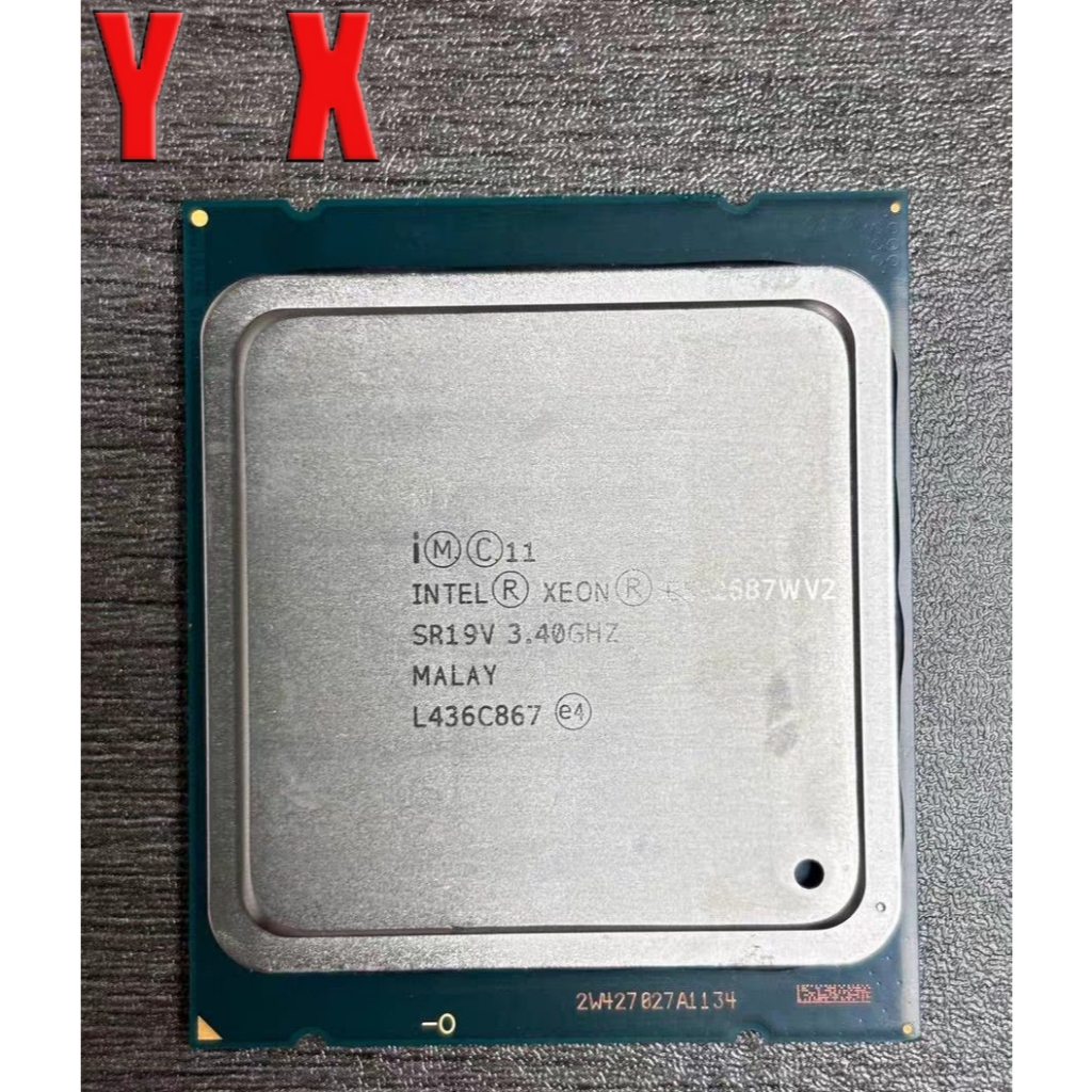 ใช้อัพเกรดเซิร์ฟเวอร์ CPU คอมพิวเตอร์ Xeon E5-2687W V2 LGA2011 Server CPU โปรเซสเซอร์ 8Cores 16Threa