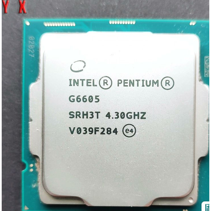 ใช้ UpgradeCPU คอมพิวเตอร์เดสก์ท็อป 10Th Gen Pentium Gold G6605 LGA 1200 โปรเซสเซอร์ CPU Dual-Core 4