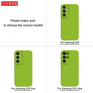 YIYONG เคสซิลิโคนเหลว ทรงเหลี่ยม สําหรับ Samsung Galaxy S26/S25/S24/S23 Plus/S23+/S24+/S25+/S26 Ultra