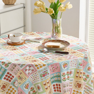 ผ้าปูโต๊ะลายพิมพ์ ผ้านุ่ม กันฝุ่น สำหรับโต๊ะเครื่องแป้ง โต๊ะ…