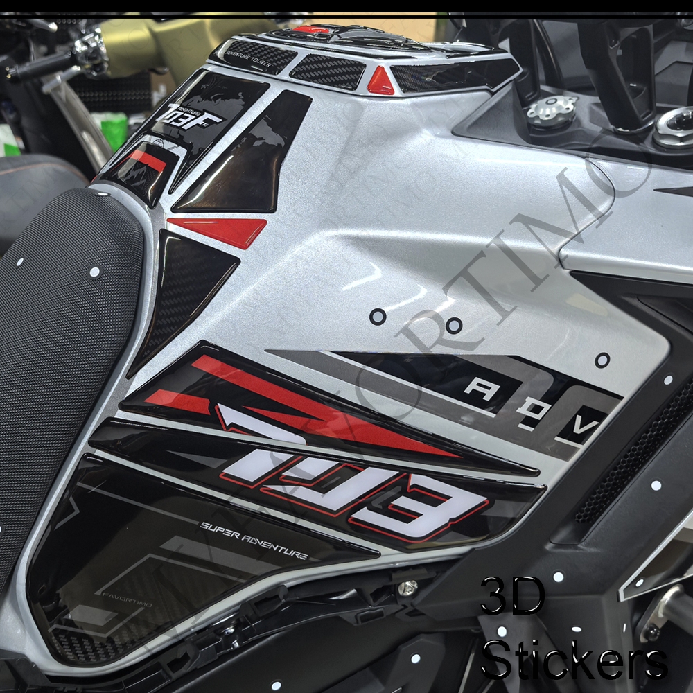 สําหรับ Zontes ZT703-F ZT-703F ZT 703F 703 F ถัง Pad หมวกป้องกันด้านหน้า Mudguard Fender สติกเกอร์ D