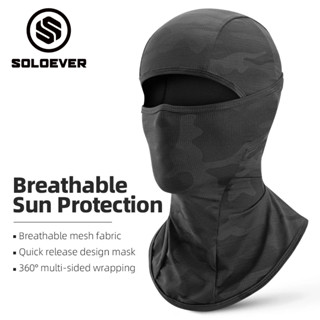 【TH Delivery 】SOLOEVER หน้ากาก ผ้าพันคอ ผ้าเรยอน ป้องกันแดด …