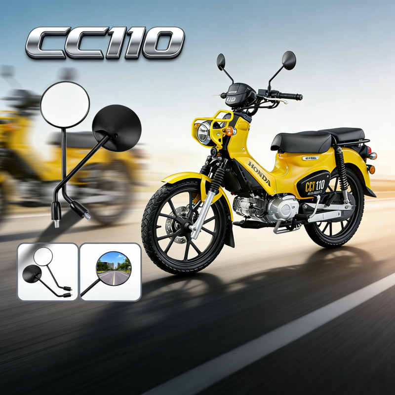 กระจกมองหลัง HONDA CC110 | อัปเกรดอะไหล่แท้ | มุมมองกว้างคมชัดระดับ HD