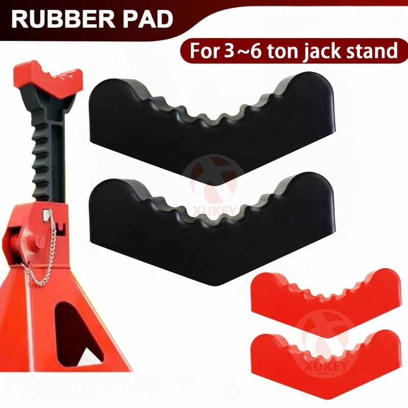 2pcs สําหรับ 3 TON & 6 TON แจ็คขาตั้งแผ่นยางอะแดปเตอร์ขาตั้ง Mat กรอบ Rail รถยก Universal