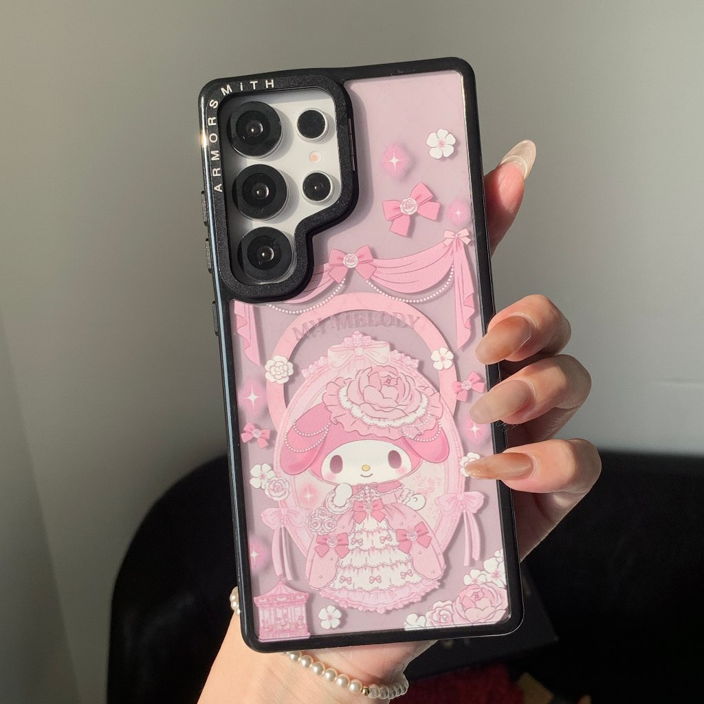 เคสโทรศัพท์แม่เหล็ก Melody น่ารักเหมาะสําหรับ Samsung Galaxy S26 S25 Ultra S24 Plus S23 FE