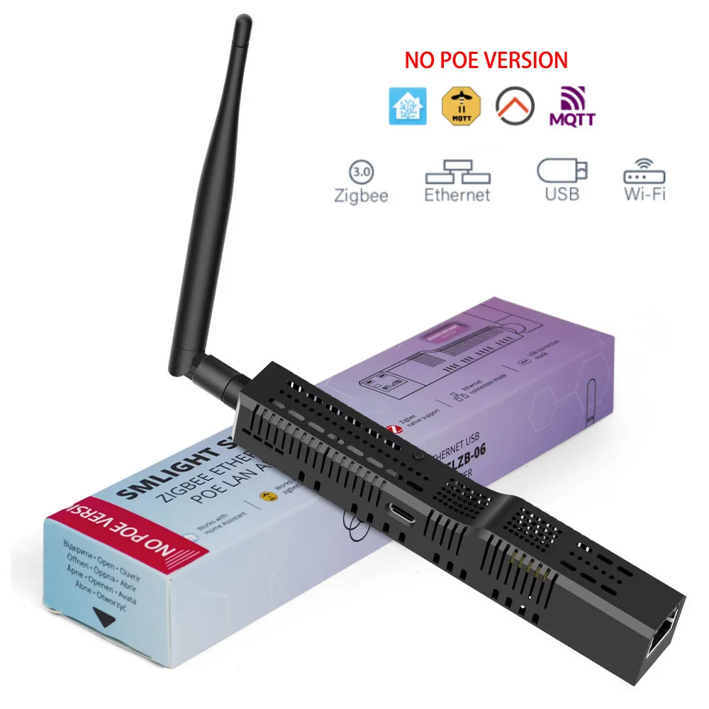SMLIGHT SLZB-06 No POE Zigbee 3.0 ถึง Ethernet,USB, และตัวเชื่อมเกตเวย์ WiFi, ใช้งานได้กับ Zigbee2MQ