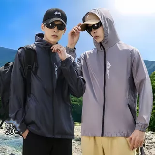 【ซื้อ 1 แถม 1】เสื้อคลุมกันแดดกันน้ําระบายอากาศสําหรับผู้ชาย