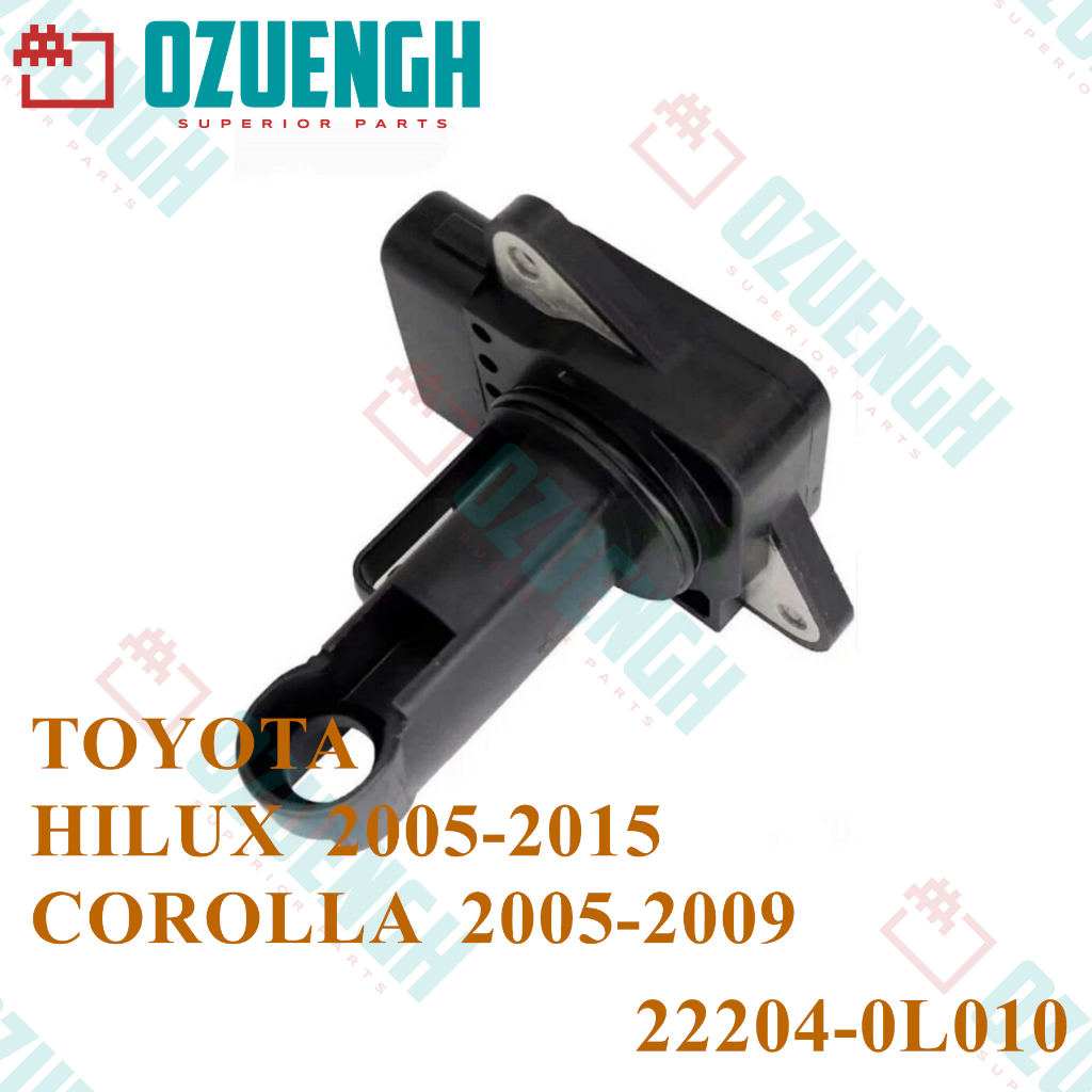 [OZUEENGH] เซ็นเซอร์การไหลของอากาศ/TOYOTA/ HILUX/COROLLA/YARIS/HILUX 2005-2015 2AD - FHV/2KD - FTV/1