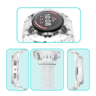 Tpu กรอบสําหรับ Samsung Galaxy Watch 7/6/5/4/FE 40 มม.44 มม.สายรัดข้อมือสายรัดข้อมือกันชนกรณี