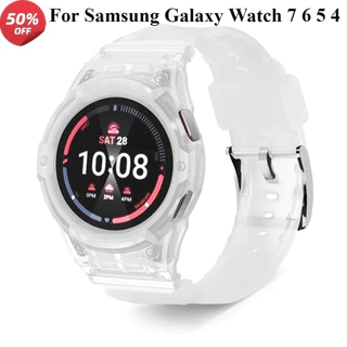 Tpu กรอบสําหรับ Samsung Galaxy Watch 7/6/5/4/FE 40 มม.44 มม.สายรัดข้อมือสายรัดข้อมือกันชนกรณี