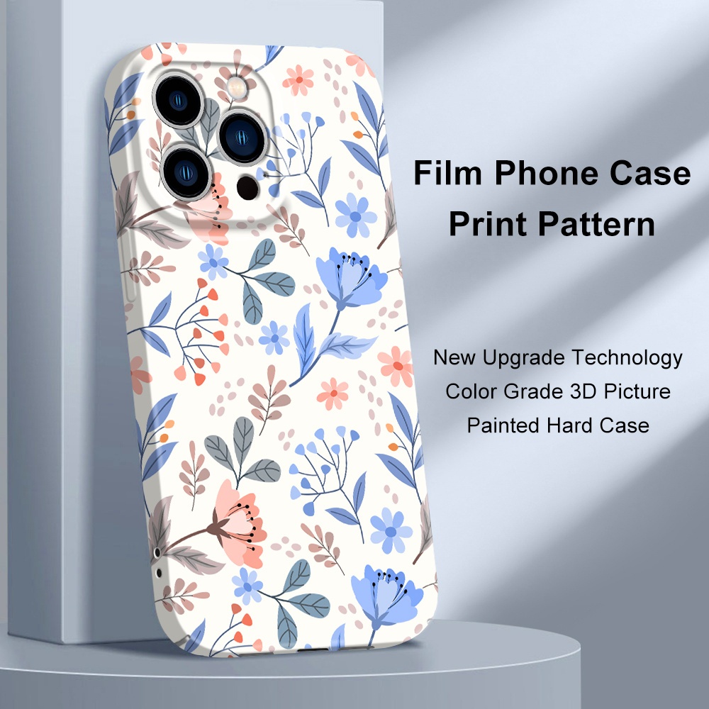 เคสโทรศัพท์สําหรับ IPhone 14 13 Pro Max Mini Warm Flowers Film Hard Cover