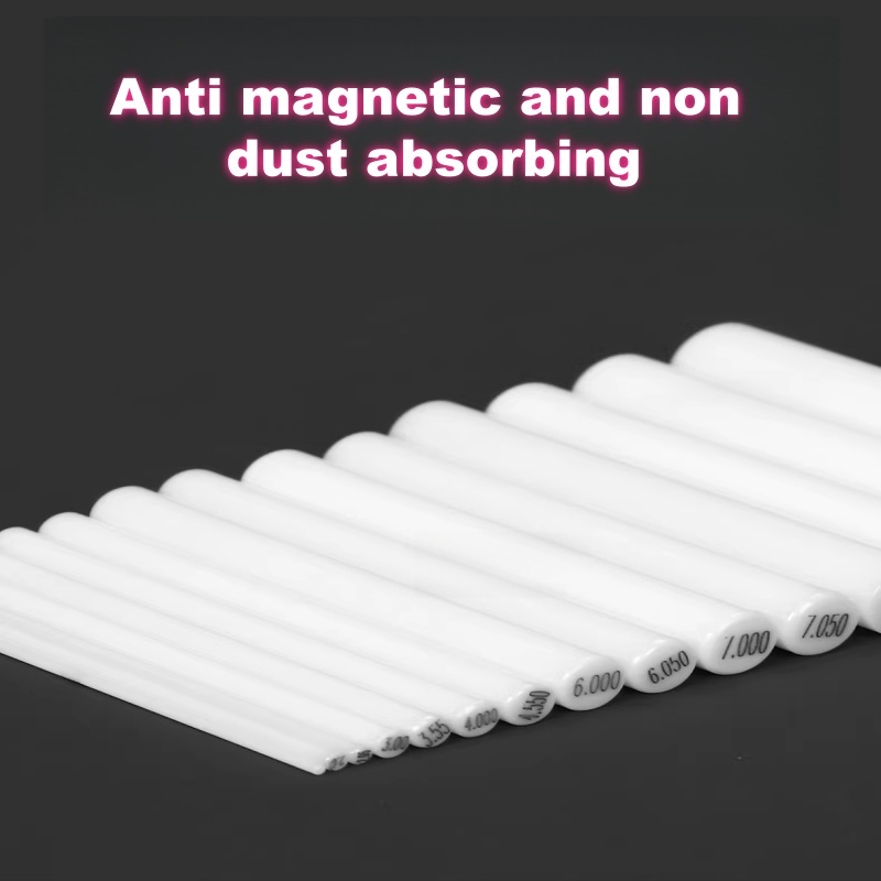 Zirconia เซรามิคเข็ม Precision 0.001 มม.ความแม่นยําสูงเซรามิค Smooth Plug Gauge Pass Stop Gauge PIN