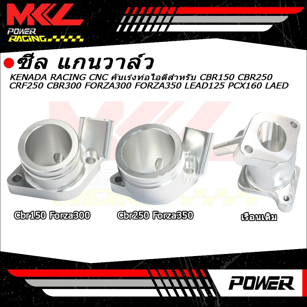 คอหรีดแต่ง CNC KENADA RACING ใส่ Lead125/Cbr150/Cbr250/Forza350/Giorno/Pcx160