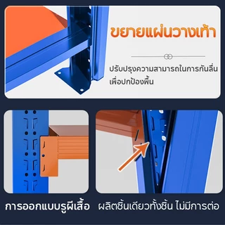 King Global ชั้นวางของหนัก 200 * 200 * 60 รับน้ําหนัก 250 กก. ชั้นวางในโกดัง ชั้นวางของ