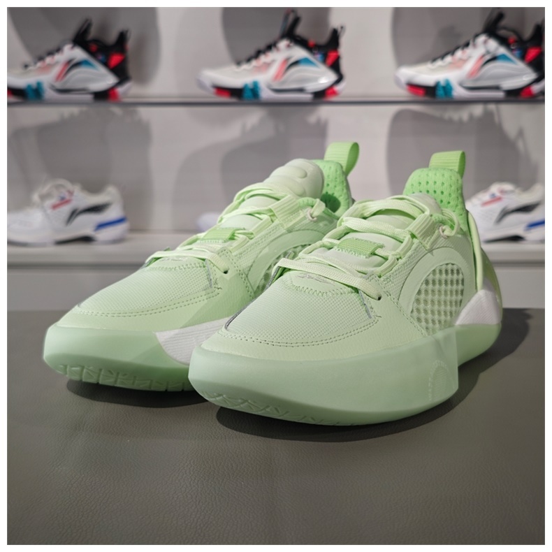 Li NING Wade All City 12 ENCORE รองเท้าบาสเก็ตบอลผู้ชายพร้อมรีบาวด์สูงน้ําหนักเบาสําหรับการแข่งขันระ