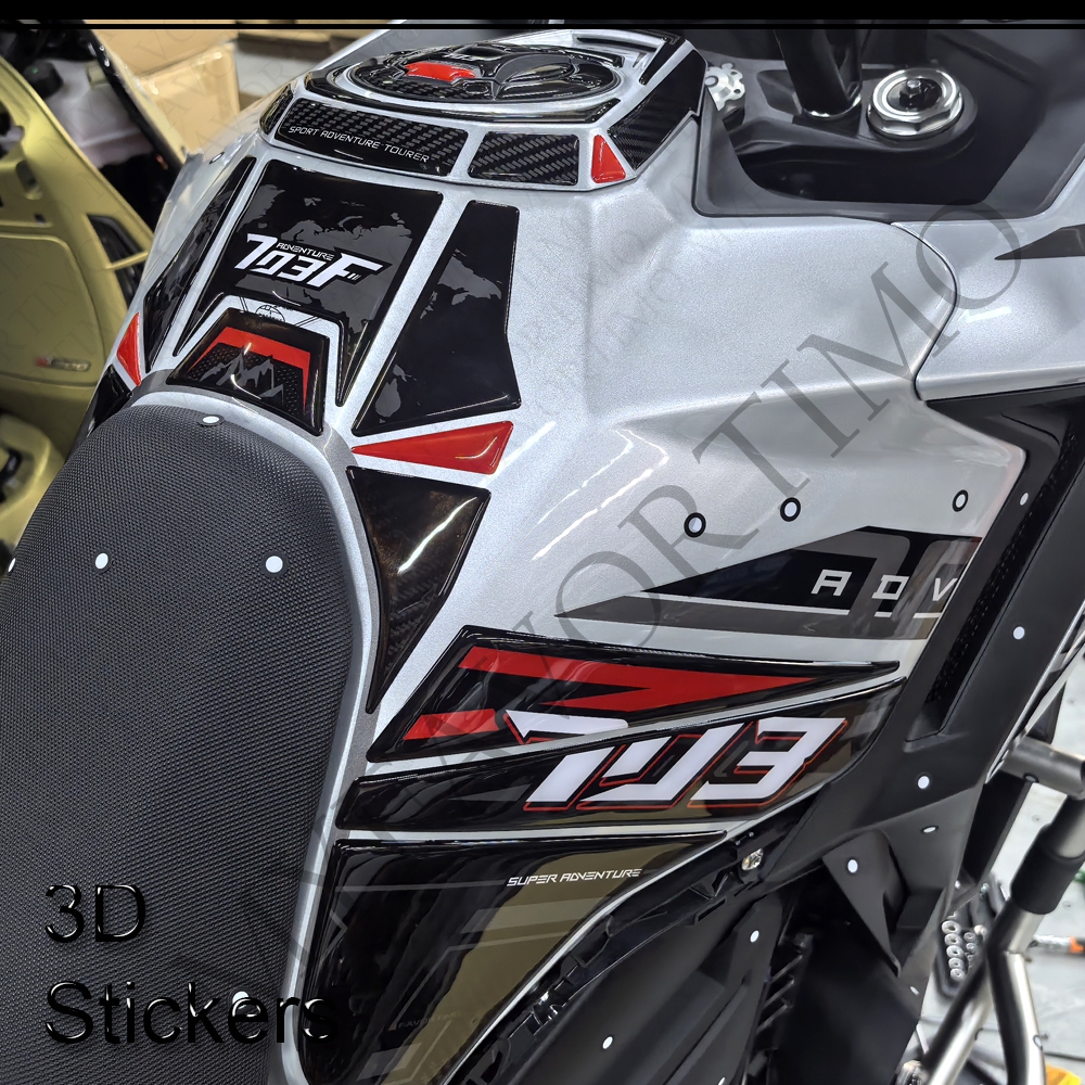 สําหรับ Zontes ZT703-F ZT-703F ZT 703F 703 F ถัง Pad หมวกป้องกันด้านหน้า Mudguard Fender สติกเกอร์ D