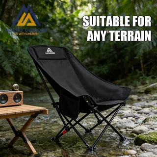【REECHO OUTDOOR】 เก้าอี้พับแคมป์ปิ้ง – ผู้เอนกายแบบปรับได้ 4 สปีด (100°-160°) | เก้าอี้ชายหาดและสวนแบบพกพาน้ําหนักเบาพร้อมที่วางแก้วและกระเป๋าพกพา | สีดํา / สีเบจ