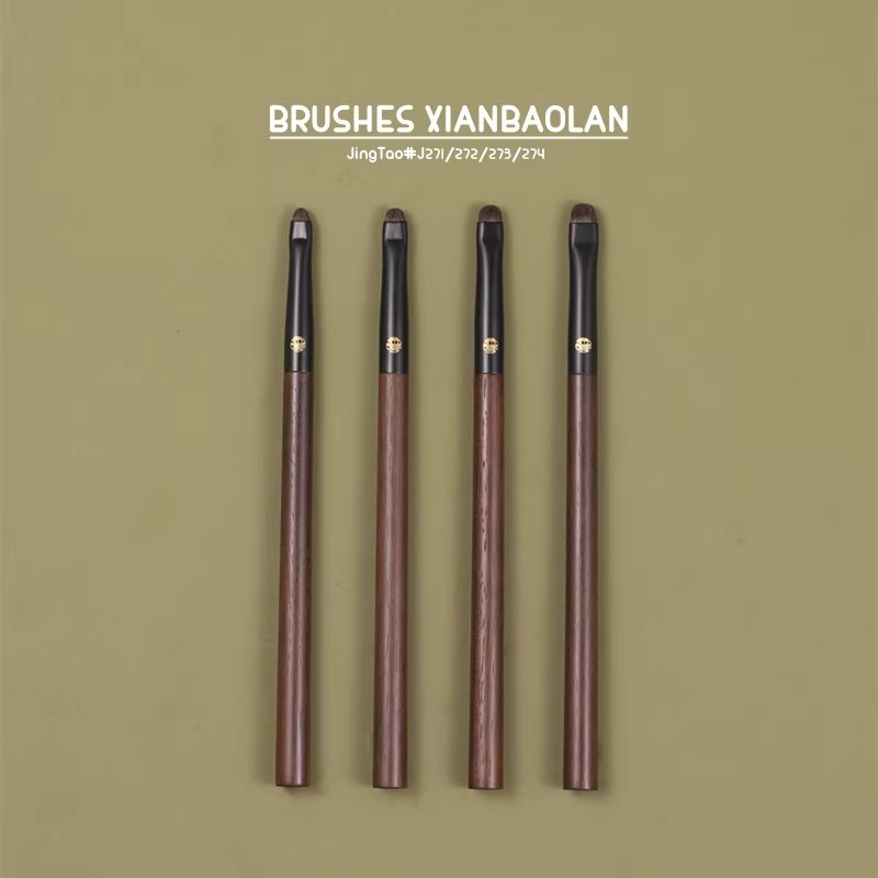 แปรงแต่งหน้าผ้าไหม Spring Series Animal Hair Dark Horse Hair J271/J272/J273/J274 Fine Eyeliner Brush