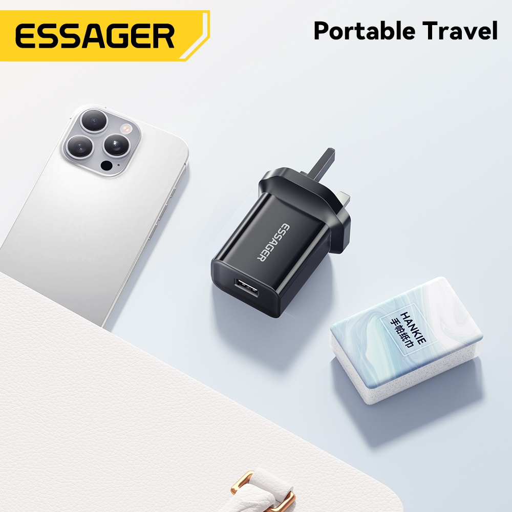 ESSAGER Constant-Current 10W USB-A Travel Charger รองรับหลาย Fast Charging Protocols สําหรับ IP 6-15 AirPd Series Pad ราคา ถูกที่สุด ดีลบีเคเค แกลเลอรีภาพที่ 8